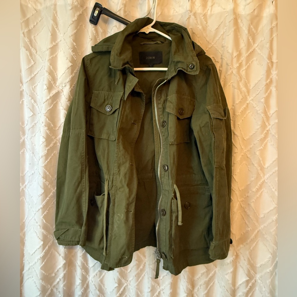 JCrew olive green jacket